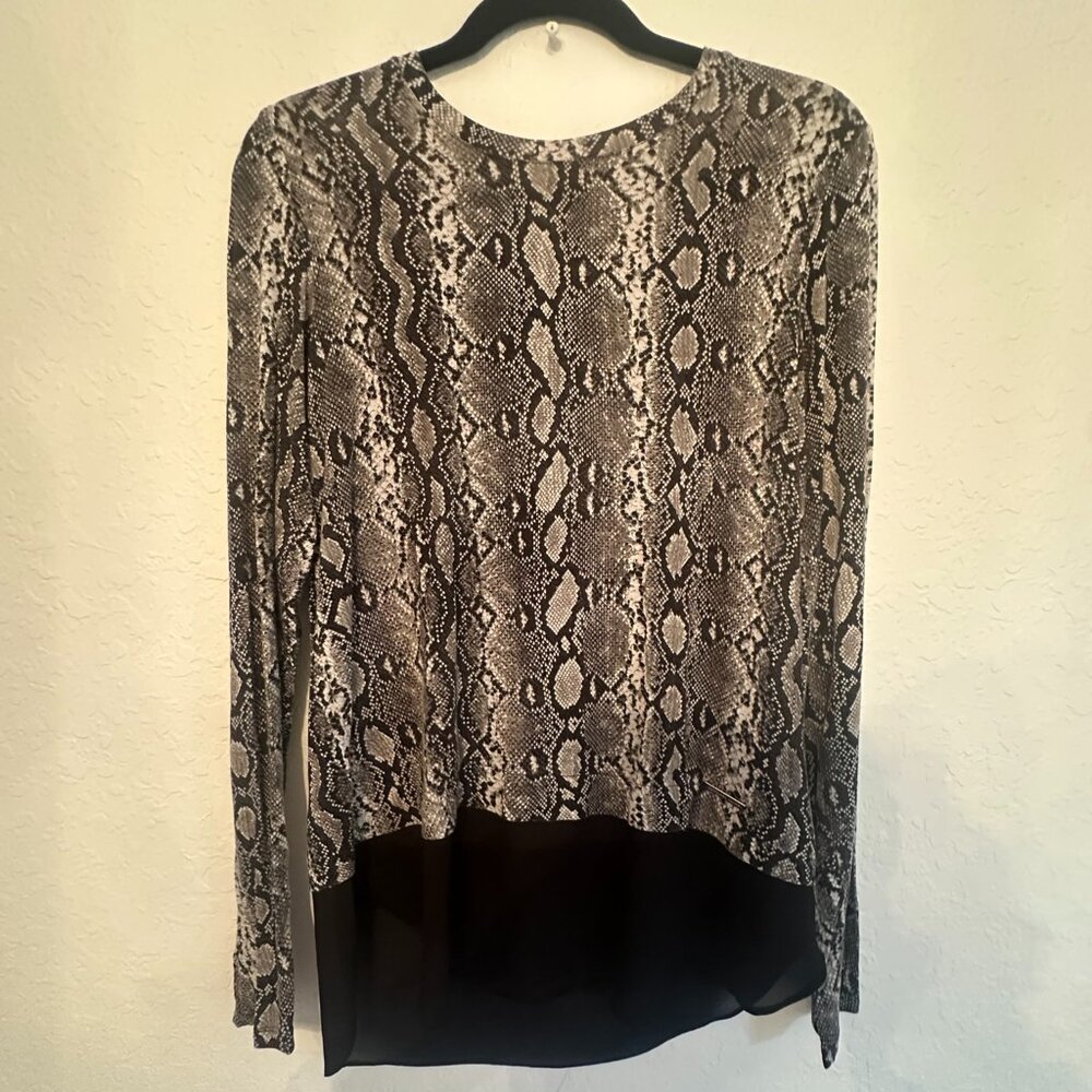 Michael Kors Snakeskin Top Size Small